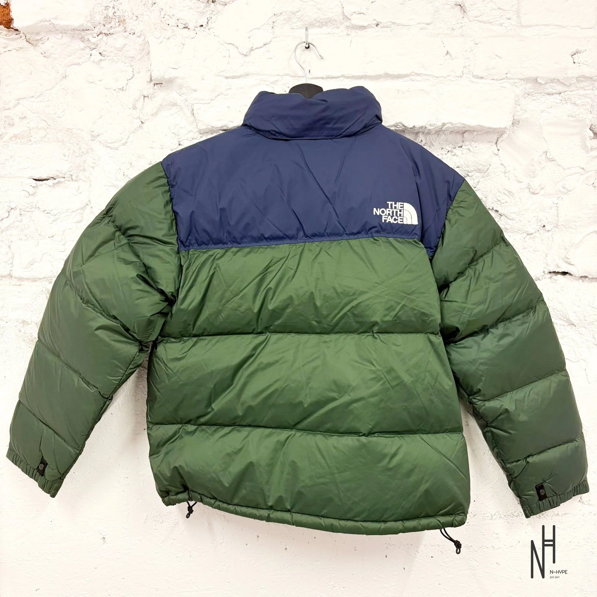 The North Face 1996 Retro Nuptse 700 Fill Packable Jacket Green/Blue - Image 2