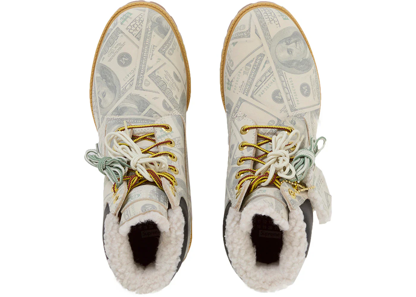 Timberland 6" Premium Waterproof Boot Supreme x MM6 Maison Margiela $100 Bills - Image 3