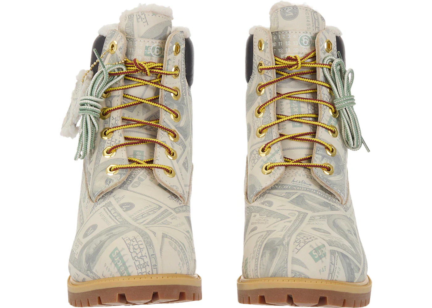 Timberland 6" Premium Waterproof Boot Supreme x MM6 Maison Margiela $100 Bills - Image 4