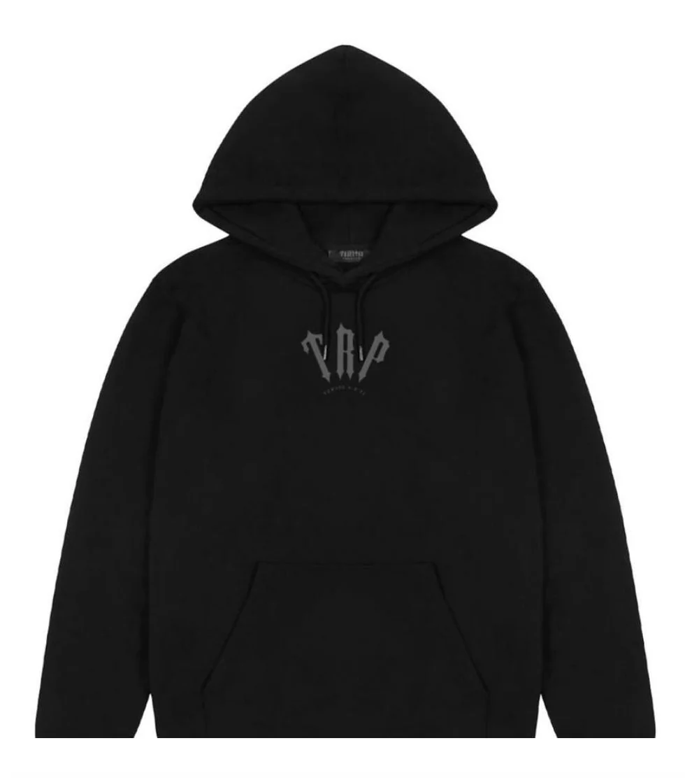 Trapstar Friends & Family Hoodie Black Grey