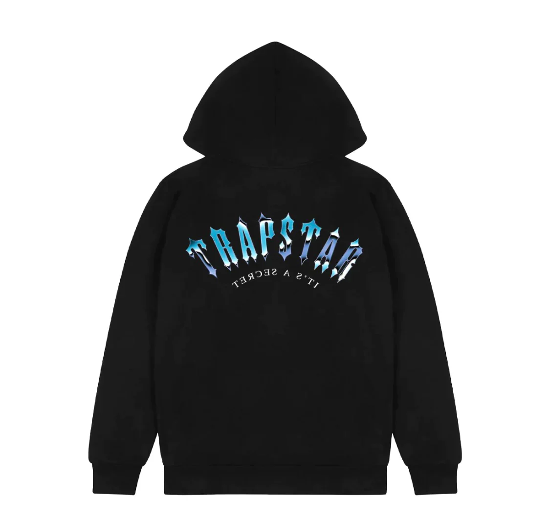 Trapstar Irongate Its A Secret Hoodie Black Chrome - Image 2