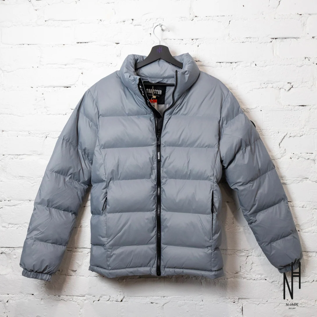 Trapstar It's A Secret Puffer Jacket Grey - Image 2
