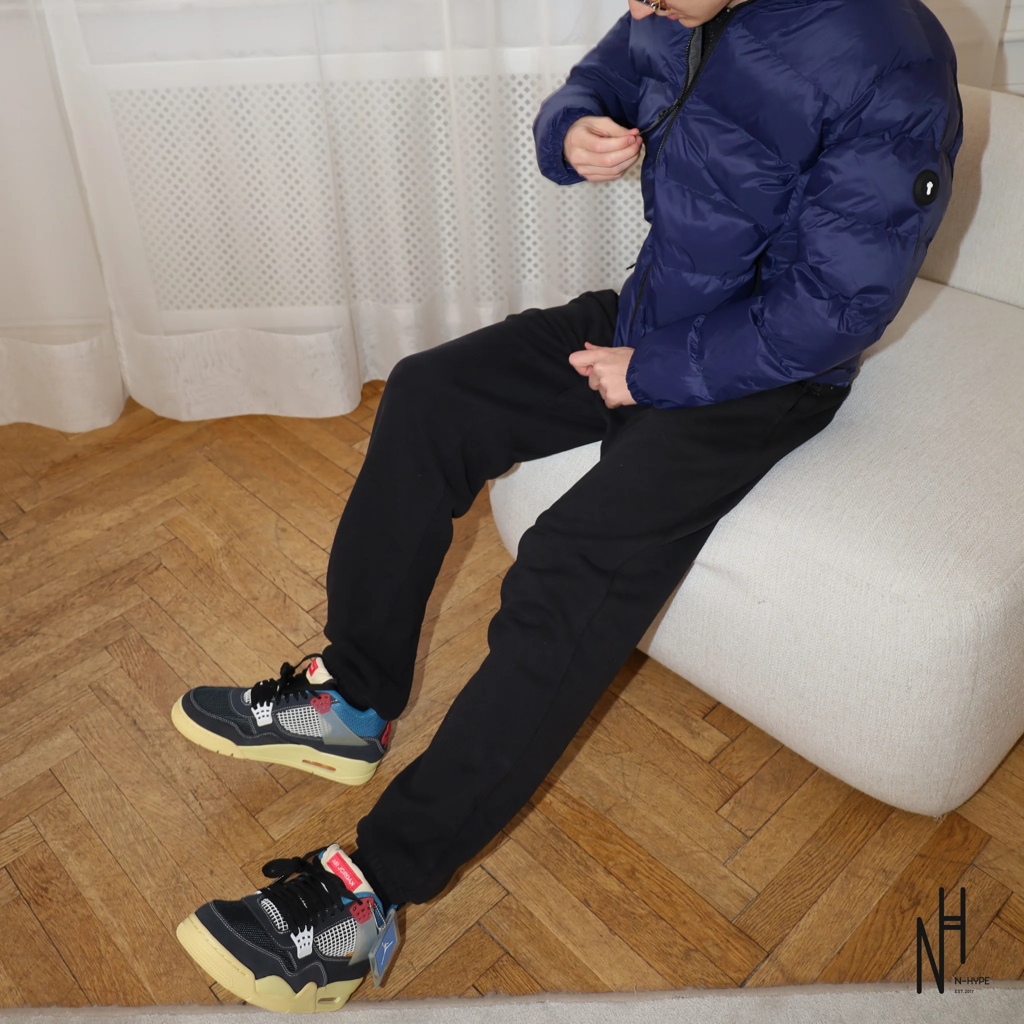 Trapstar It's A Secret Puffer Jacket Navy - Image 3