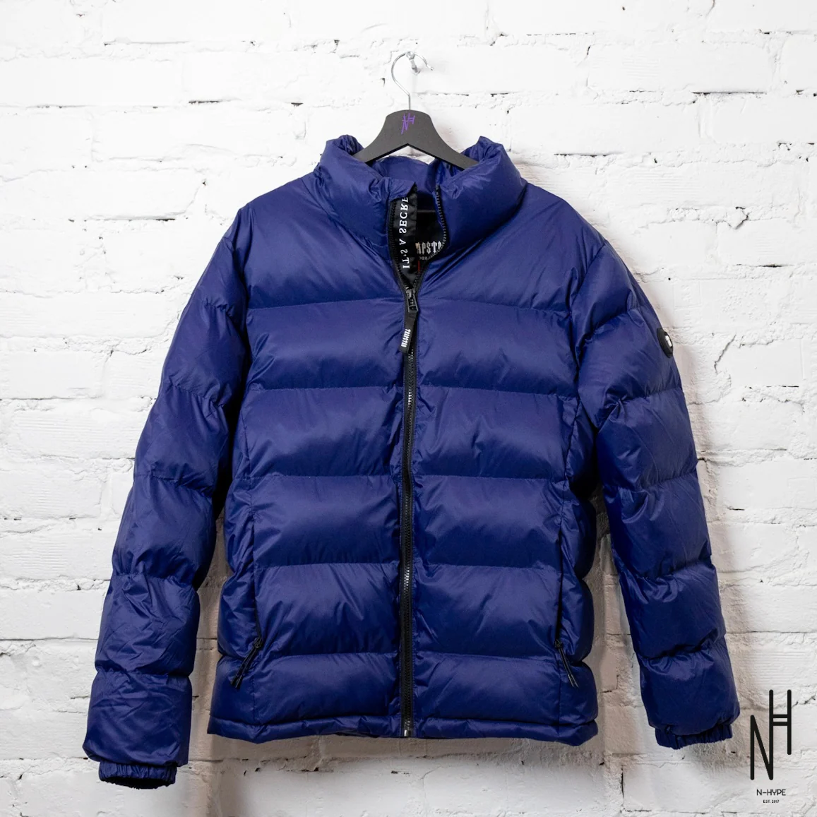 Trapstar It's A Secret Puffer Jacket Navy - Image 4