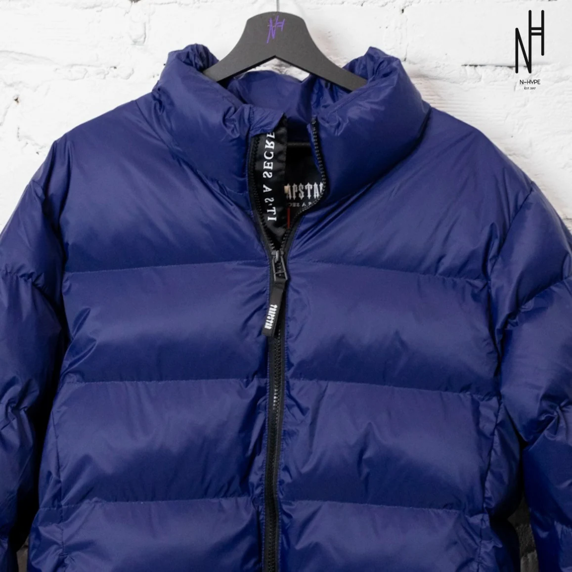 Trapstar It's A Secret Puffer Jacket Navy - Image 5