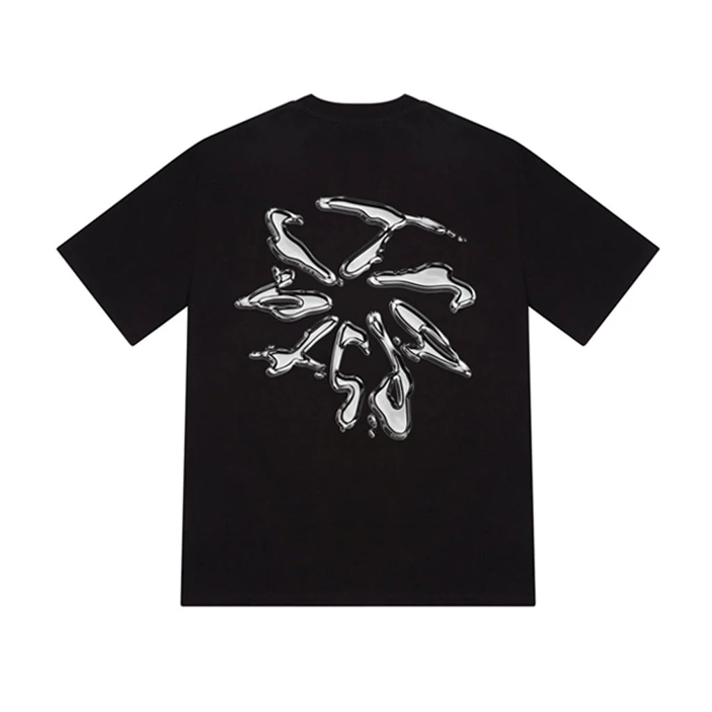 Trapstar Liquid Chrome Tee Black - Image 2