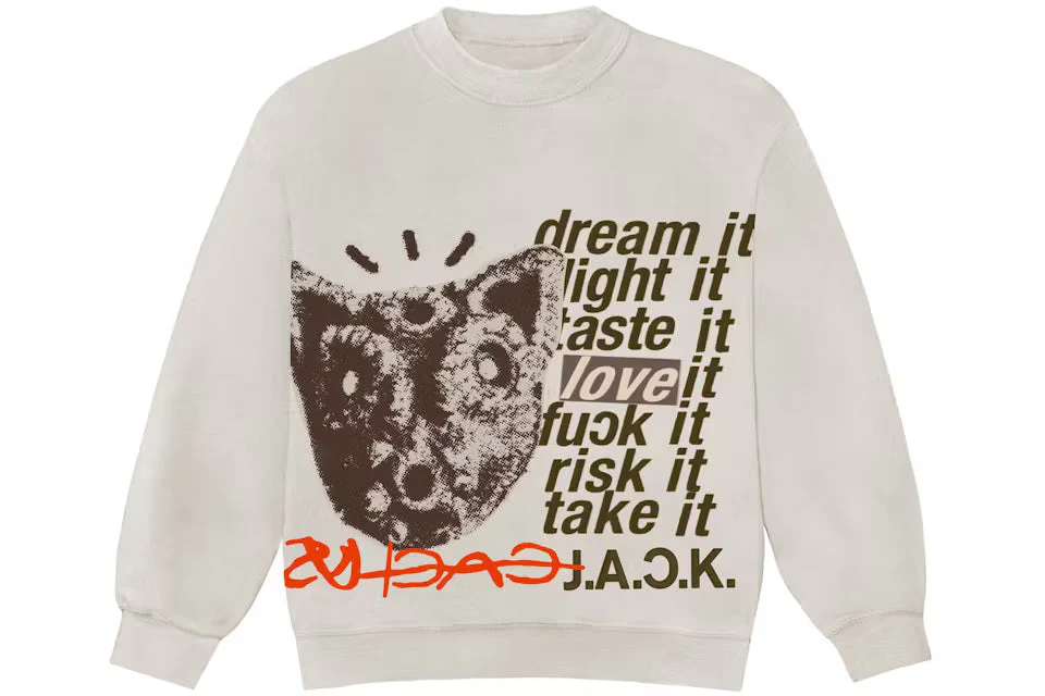Travis Scott D.L.T.L.F.R.T. Crewneck Natural