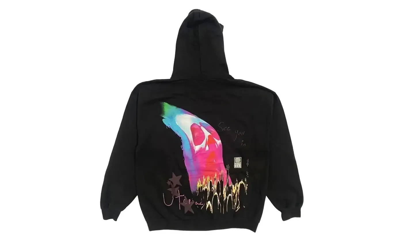 Travis Scott Face Melt Hoodie Black - Image 2