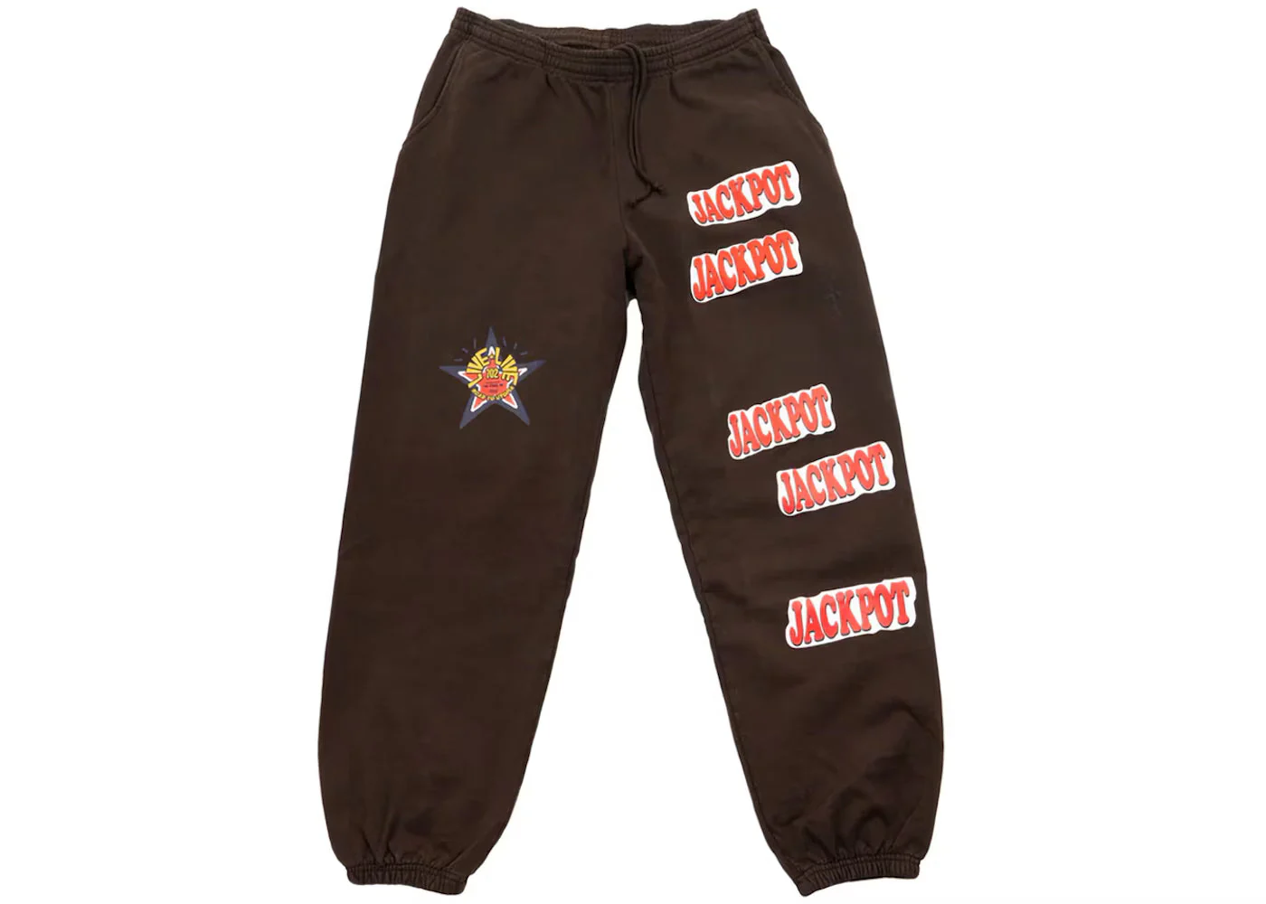 Travis Scott Road to Utopia Las Vegas Jackpot Sweatpants Brown