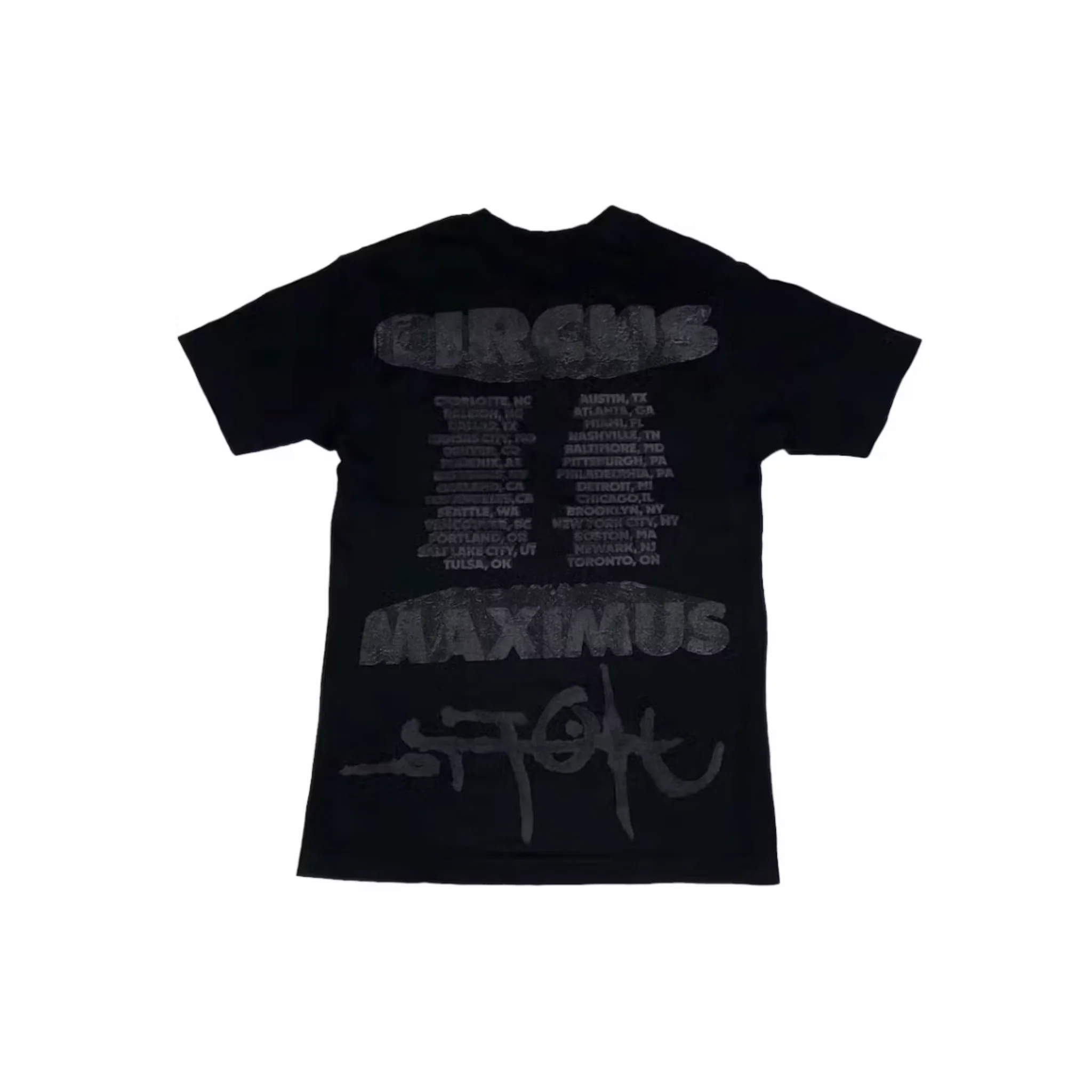 Travis Scott Utopia Circus Maximus 2023 Tour II Tee Black - Image 2