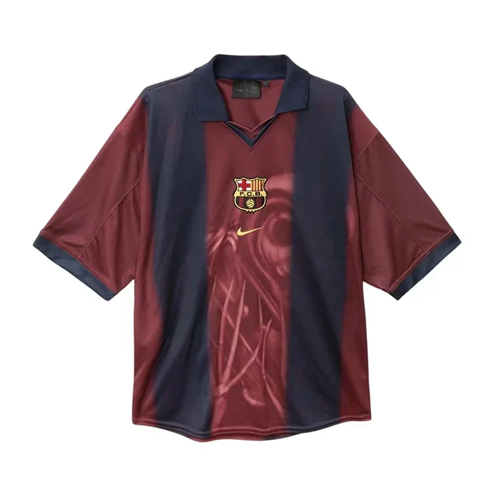 Travis Scott x Nike x FC Barcelona Retro 2000/01 Home Skeleton Jersey Multicolor - Image 2