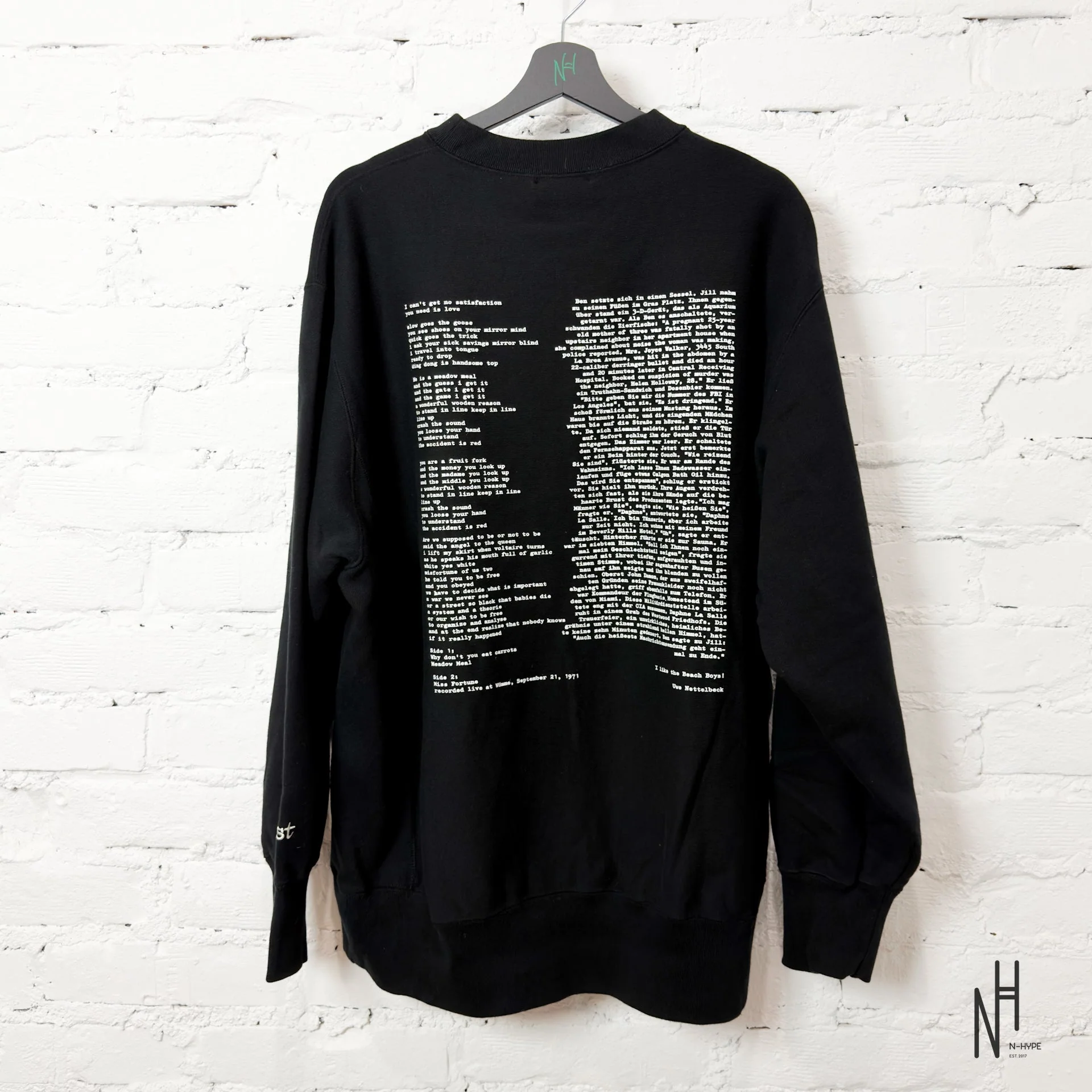 UNDERCOVER Jun Takahashi Crewneck Black - Image 2