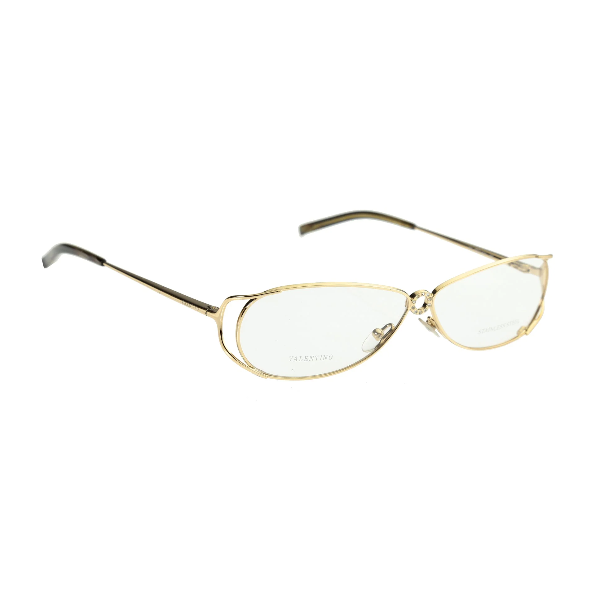 Valentino ’90s Crystals Gold Frames V 5321 Glasses - Image 2