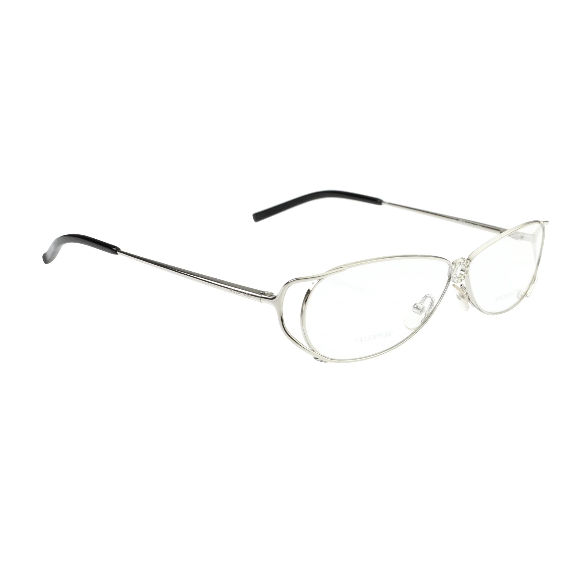 Valentino ’90s Crystals Silver Frames V 5321 Glasses - Image 2