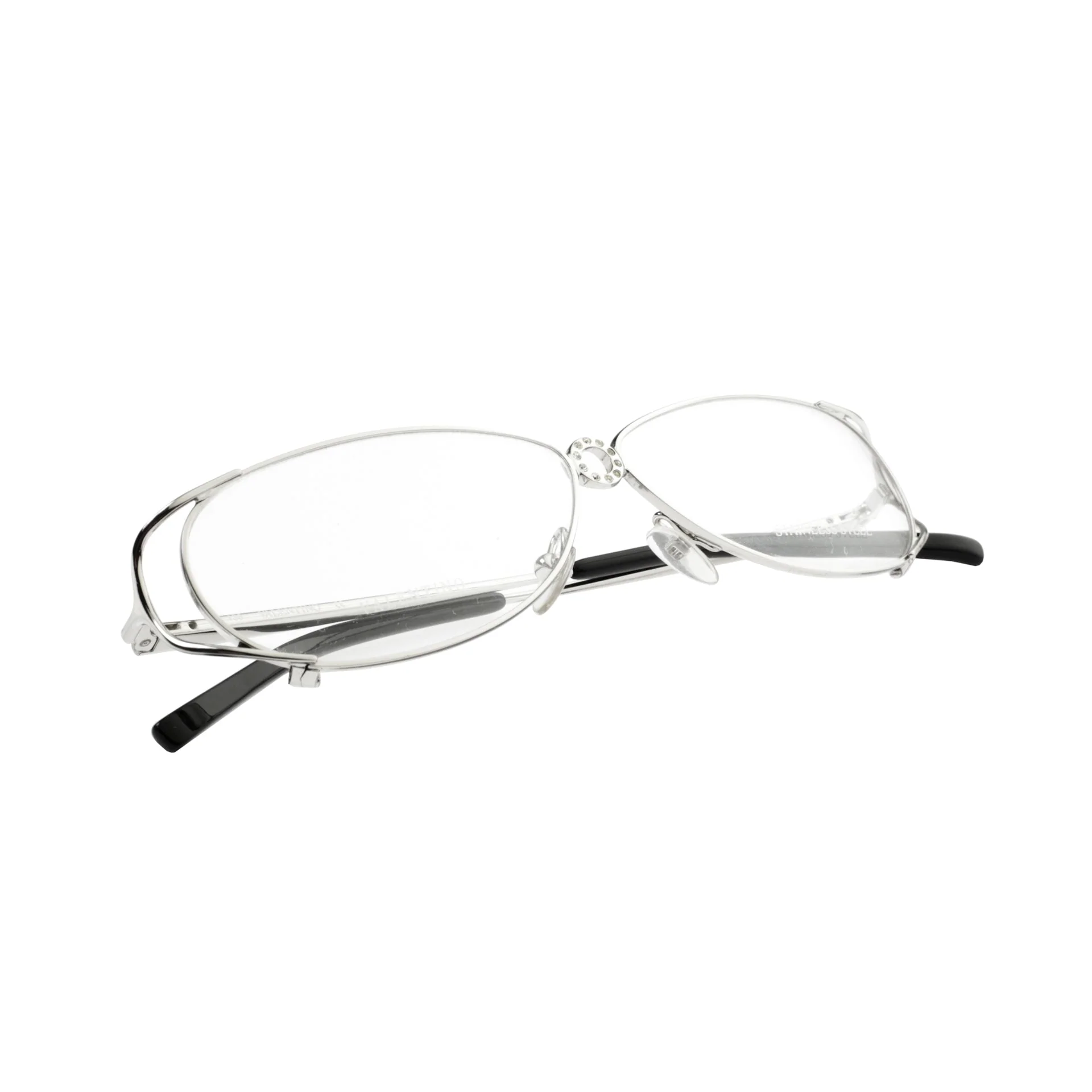 Valentino ’90s Crystals Silver Frames V 5321 Glasses - Image 3