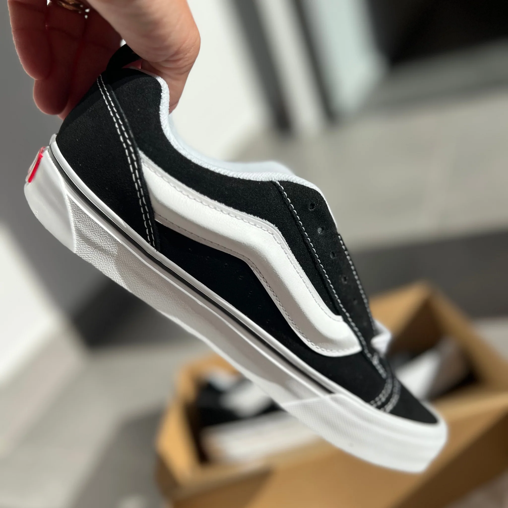 Vans Knu Skool Black White - Image 4