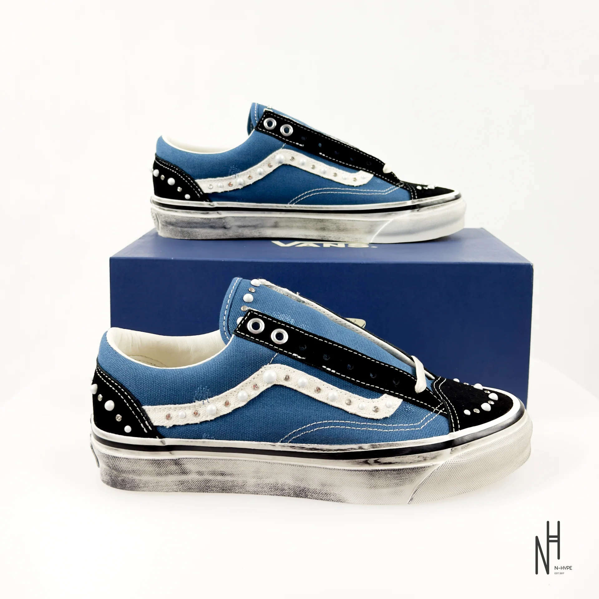 Vans LX Old Skool 36 Pearlized Pack Black Navy - Image 2