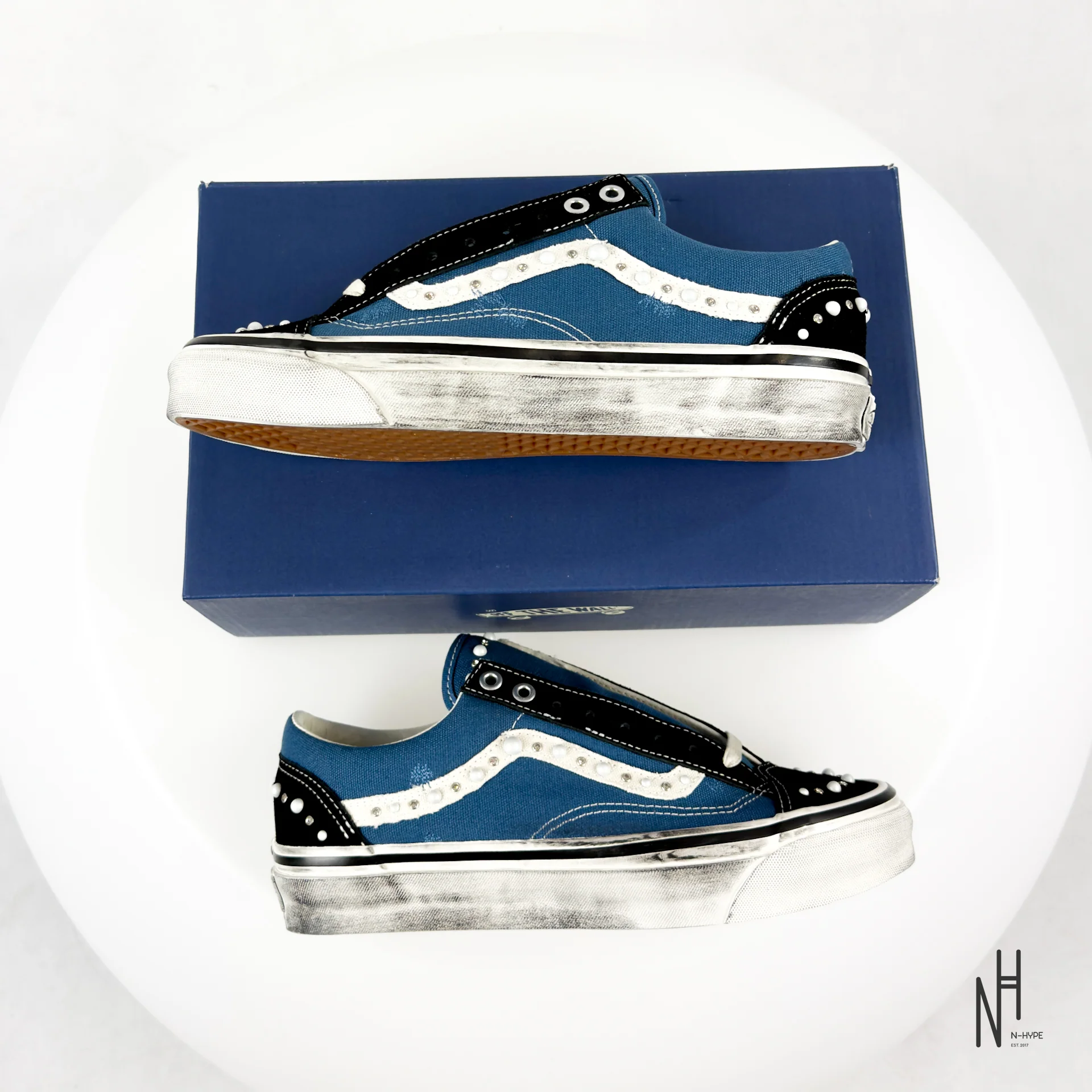Vans LX Old Skool 36 Pearlized Pack Black Navy - Image 6