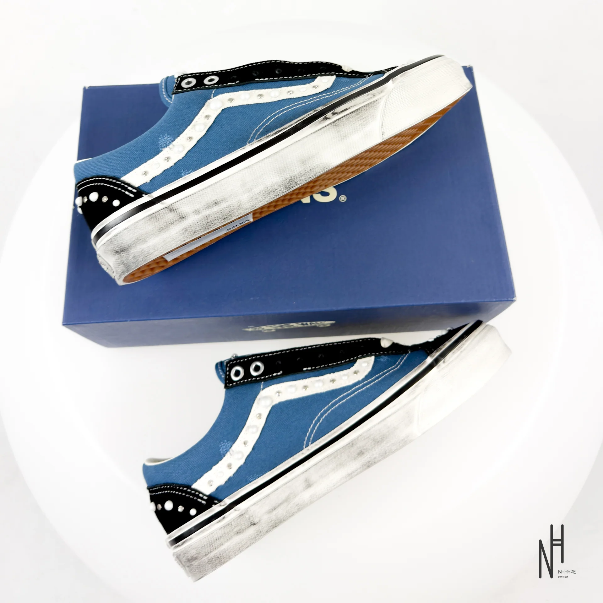 Vans LX Old Skool 36 Pearlized Pack Black Navy - Image 8