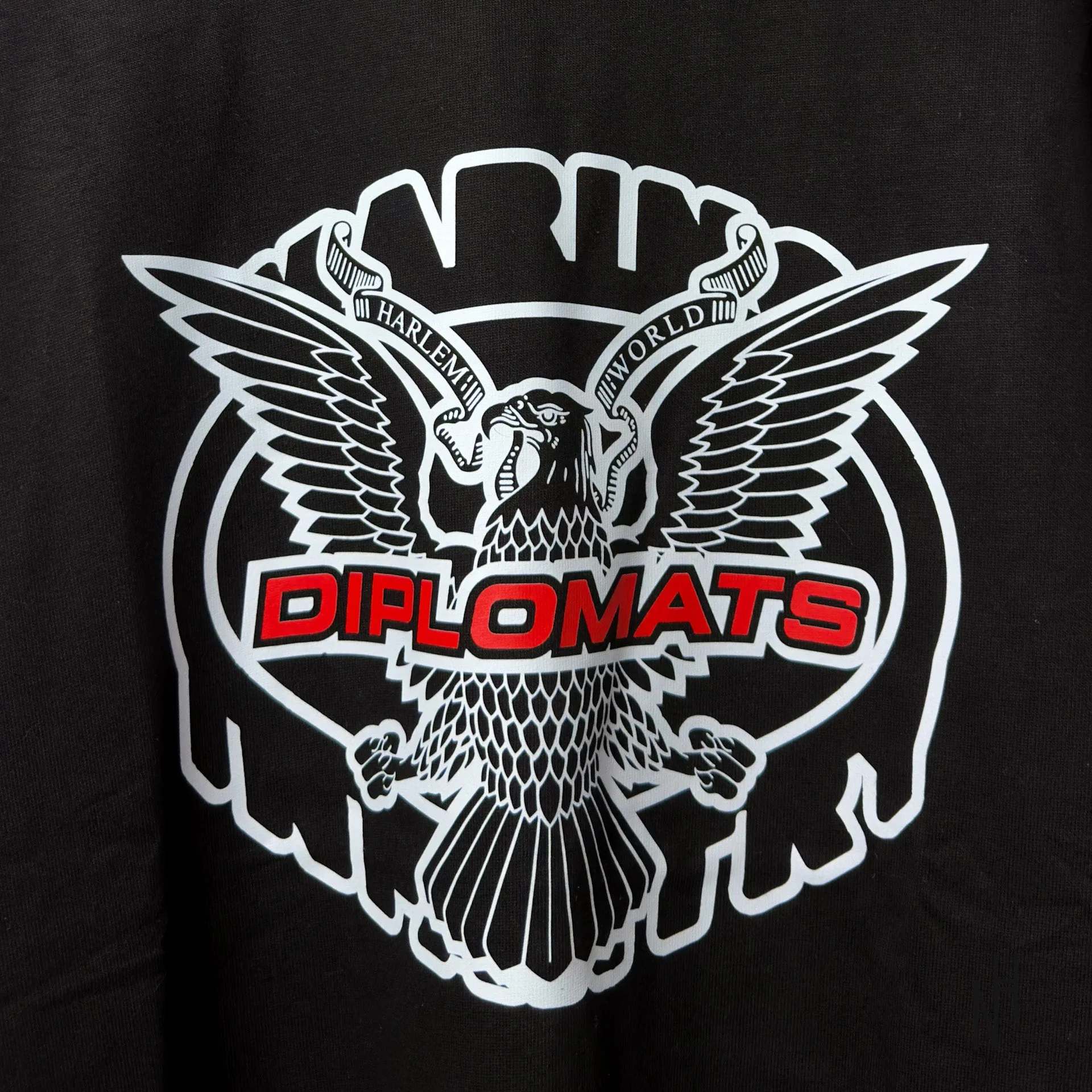 Vintage Diplomats Harlem World T-Shirt 'Black' - Image 2