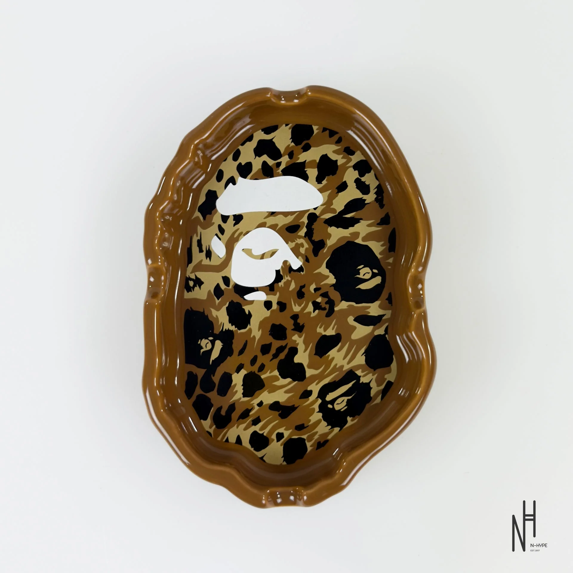 Wild Leopard Pattern Ape Head Ashtray