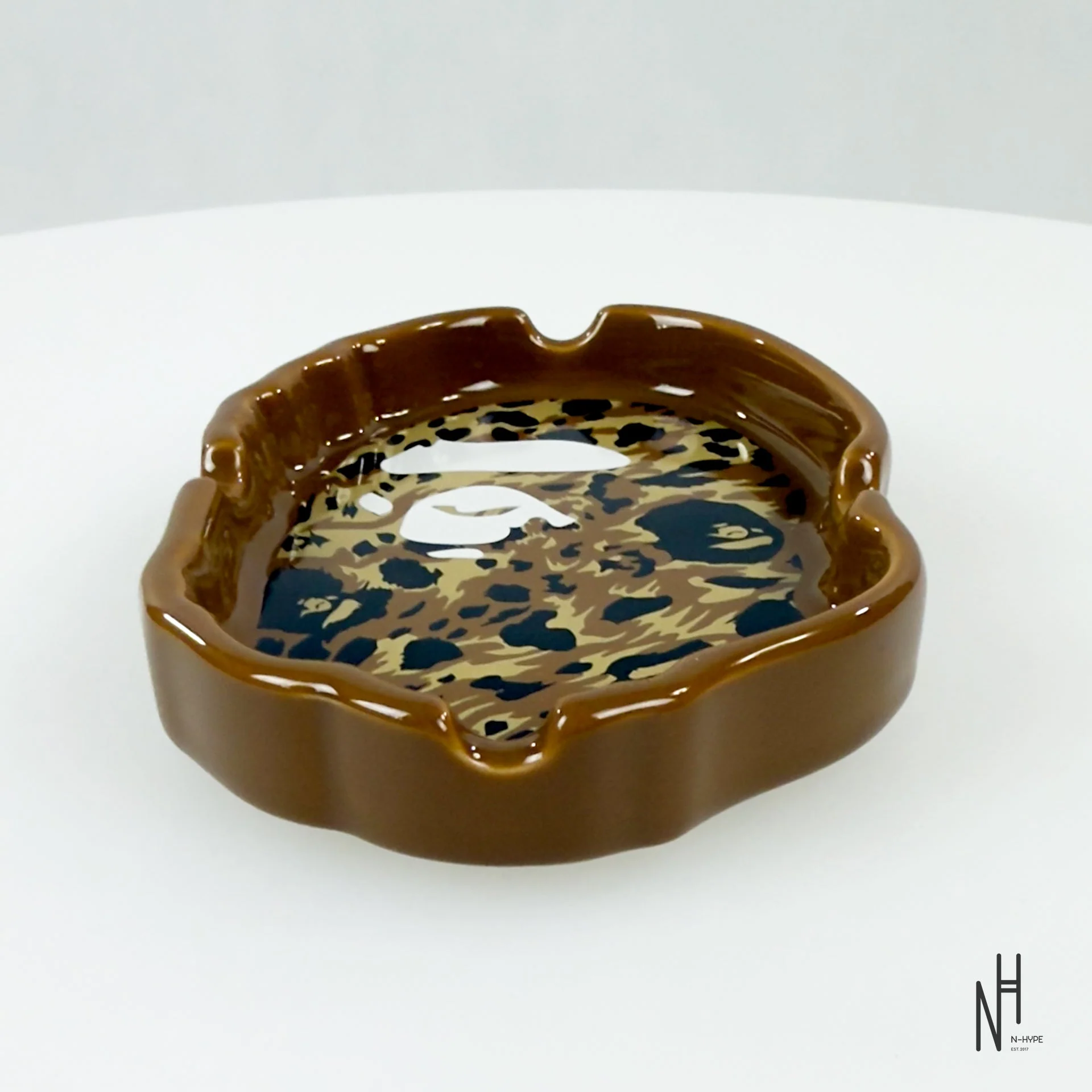 Wild Leopard Pattern Ape Head Ashtray - Image 2