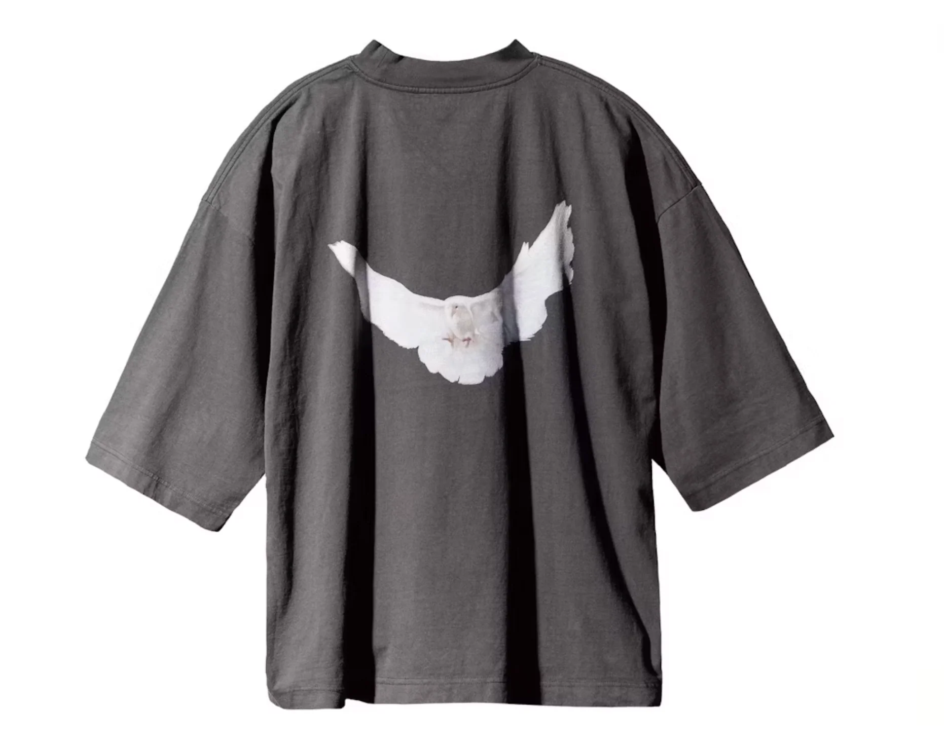 Yeezy Gap Dove 3/4 Sleeve Tee Dark Grey - Image 2