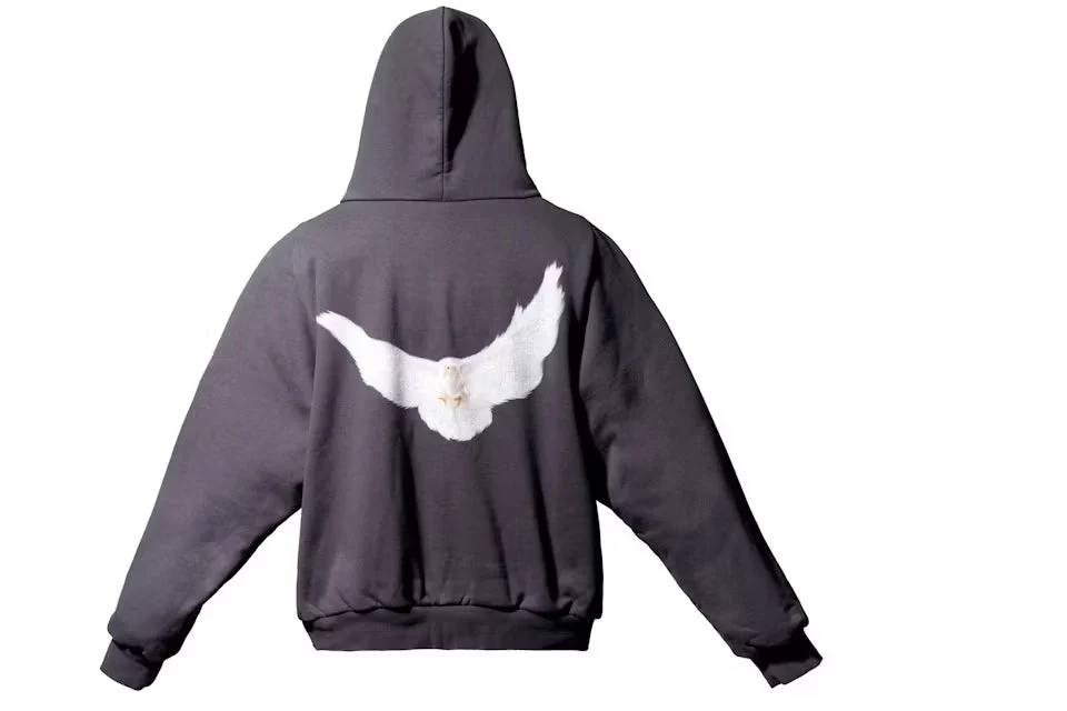 Yeezy Gap Dove Shrunken Hoodie Black - Image 2