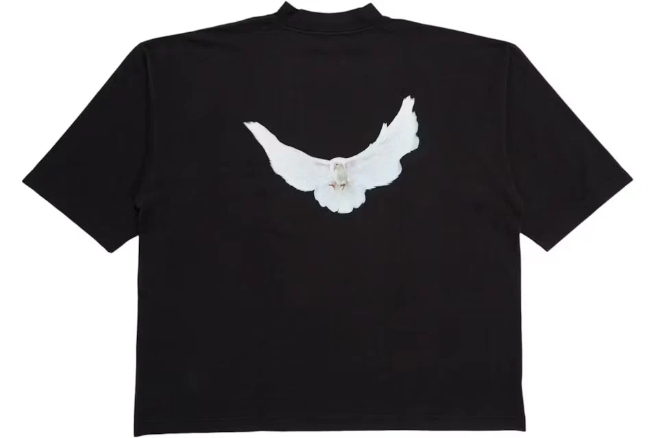 Yeezy Gap Engineered by Balenciaga Dove 3/4 Sleeve Tee Black - Image 2