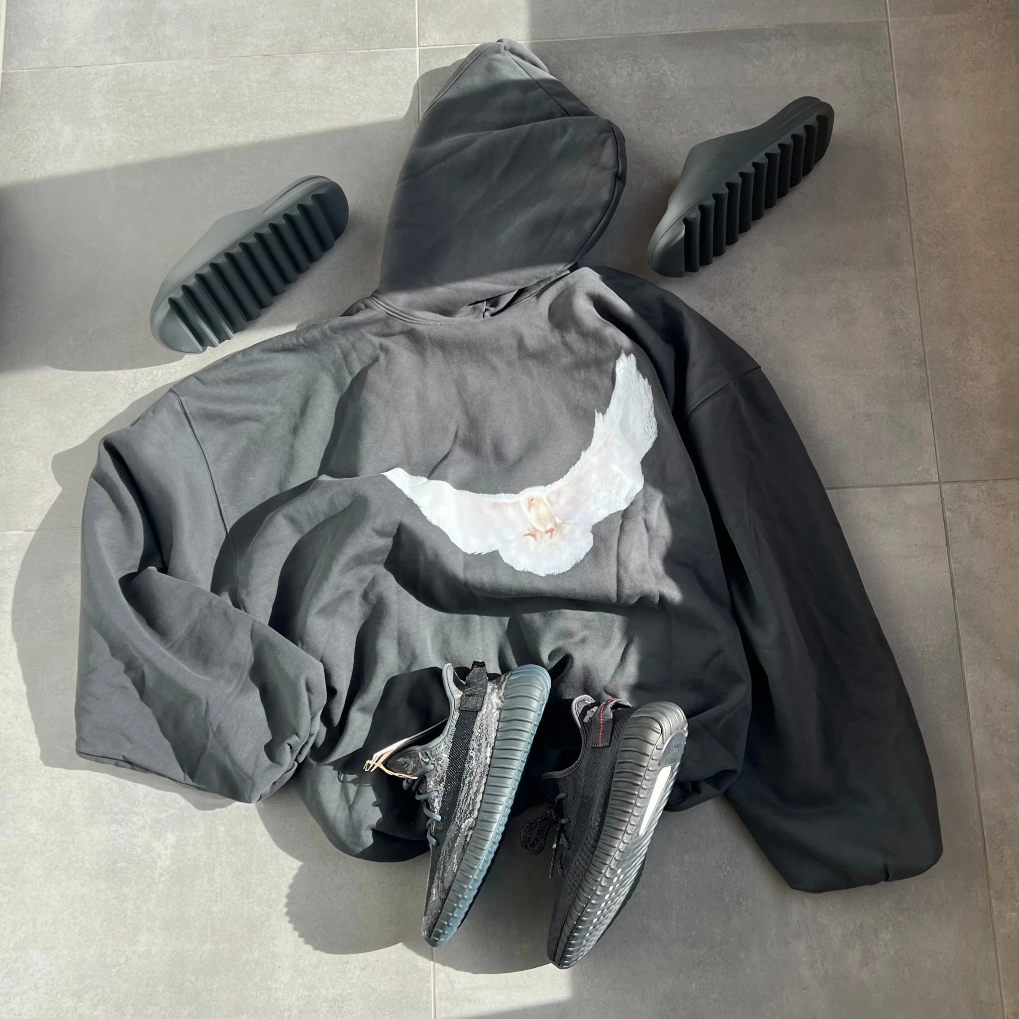 Yeezy Gap Engineered by Balenciaga Dove Hoodie Black - Image 5