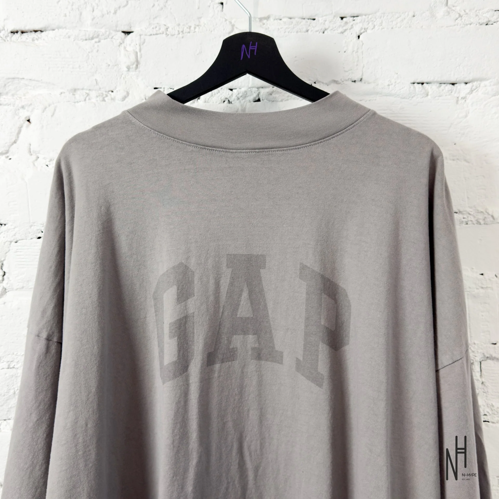 Yeezy Gap Engineered by Balenciaga T-Shirt 3/4 Light Grey - Image 2