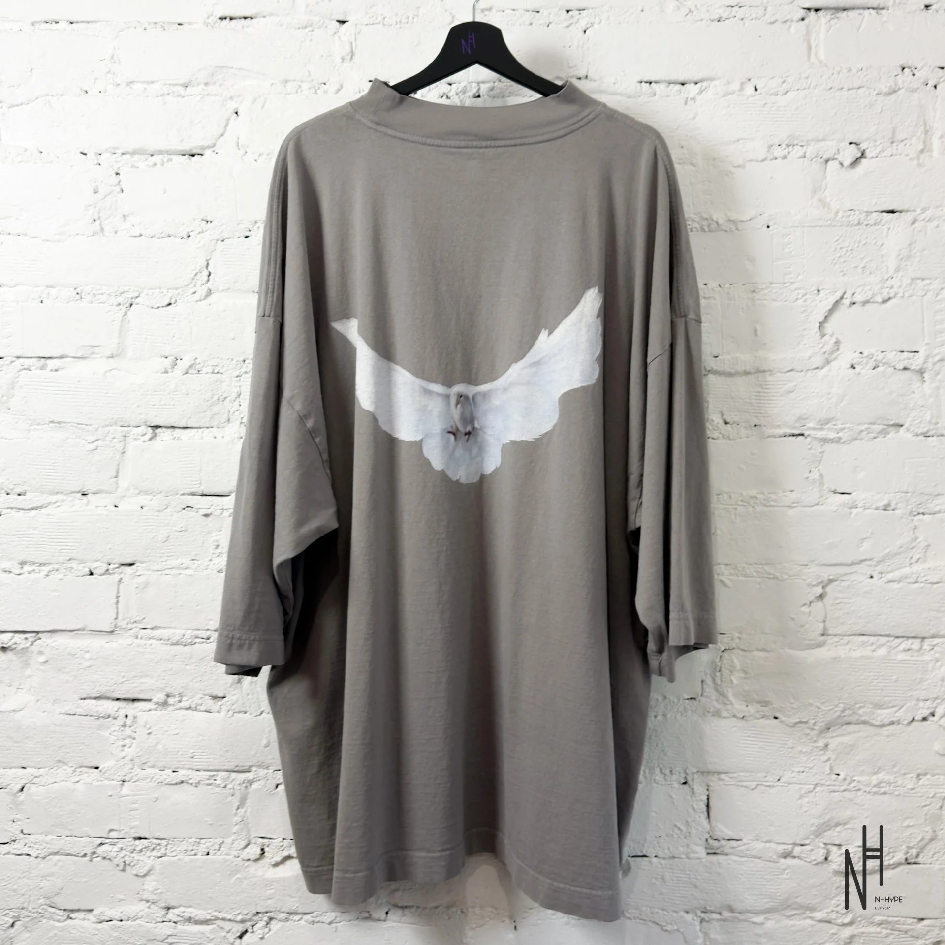 Yeezy Gap Engineered by Balenciaga T-Shirt 3/4 Light Grey - Image 3