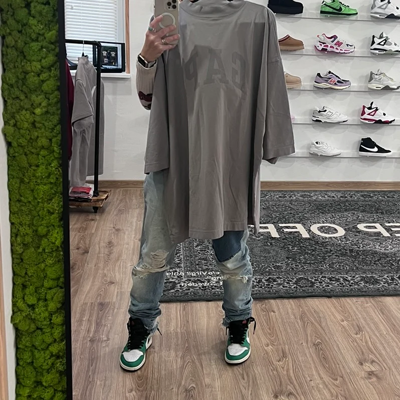 Yeezy Gap Engineered by Balenciaga T-Shirt 3/4 Light Grey - Image 3
