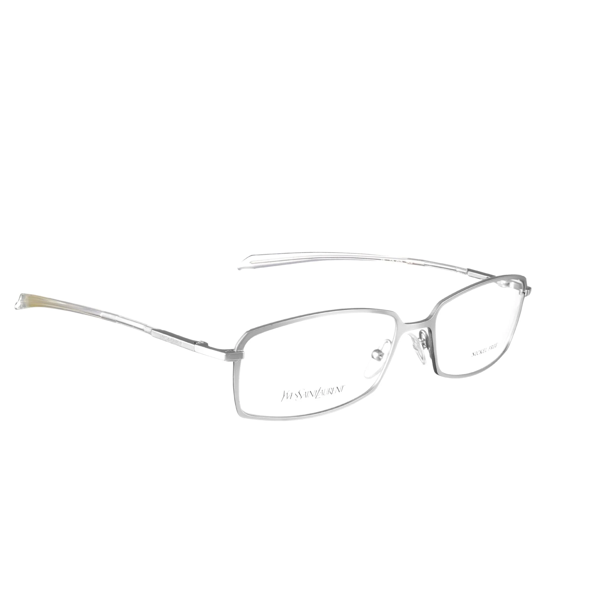 Yves Saint Laurent 00s Metallic Thin Glasses - Image 2