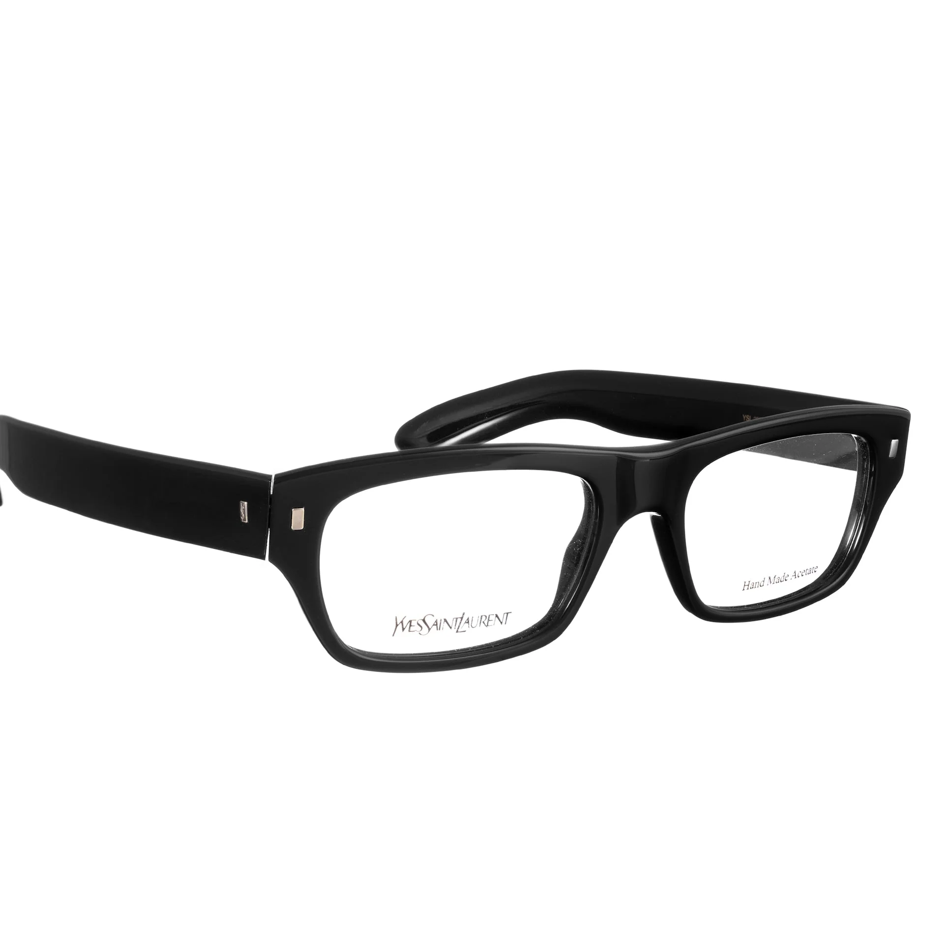 Yves Saint Laurent 00s Straight Classic Black Glasses - Image 2