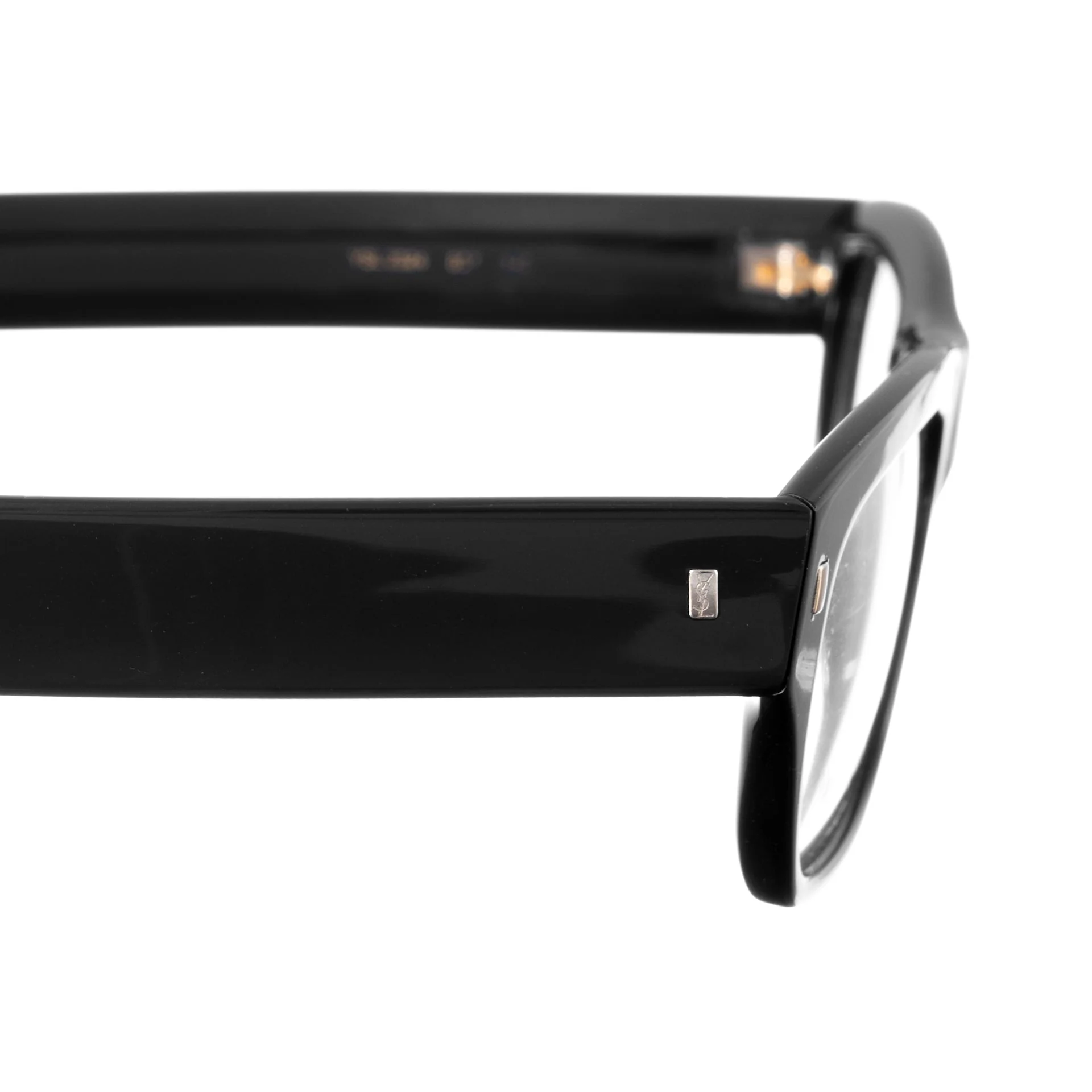 Yves Saint Laurent 00s Straight Classic Black Glasses - Image 3