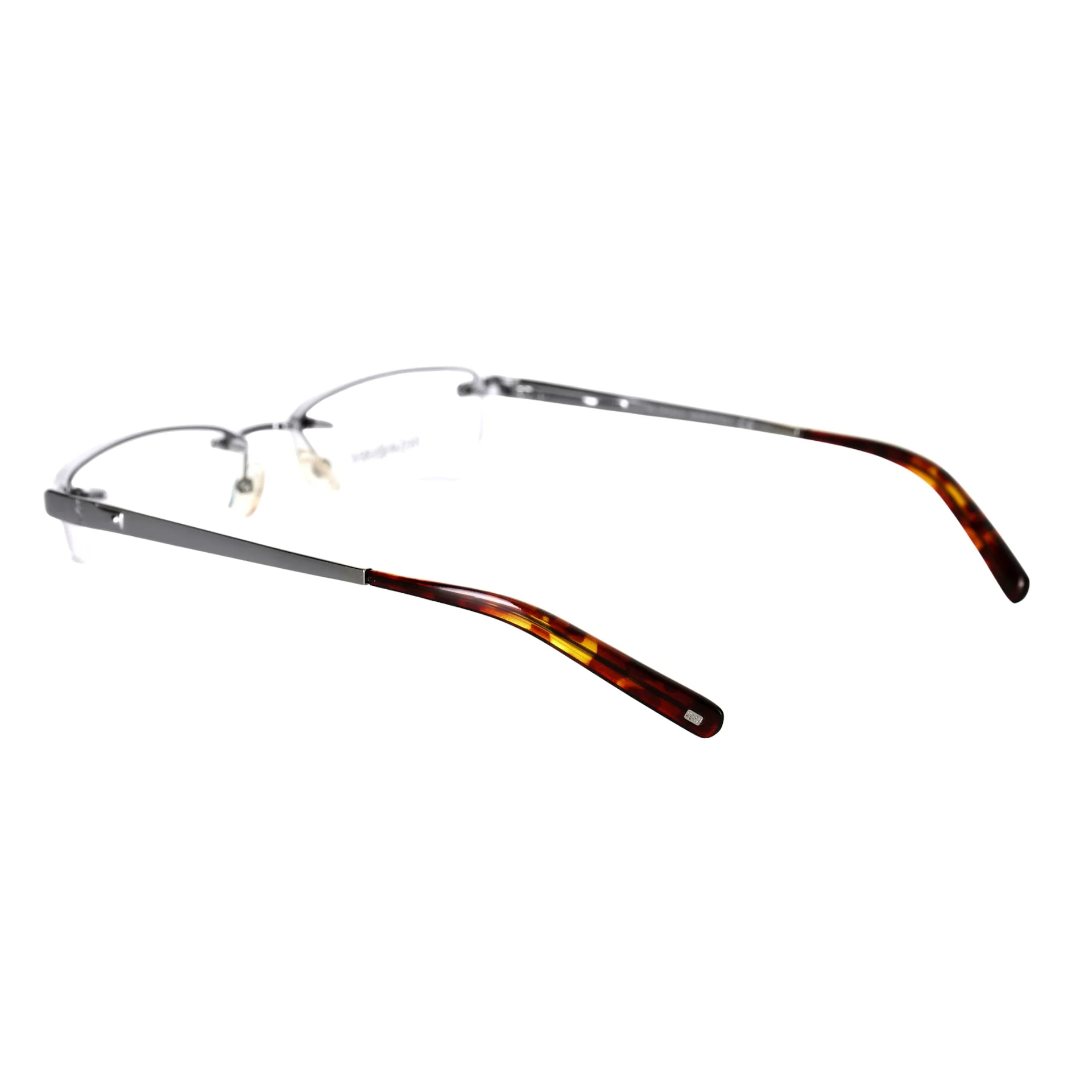 Yves Saint Laurent ’90s Rimless Silver Rectangular Glasses - Image 3