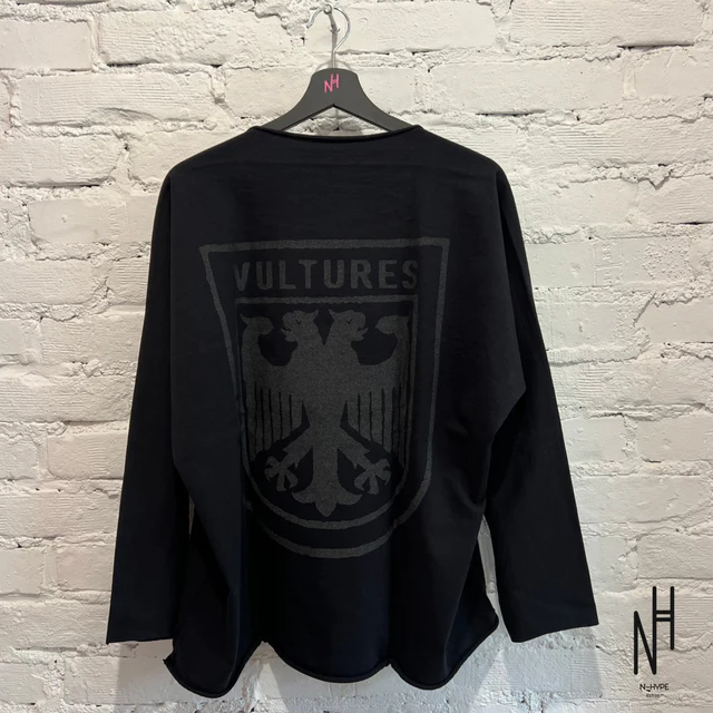 YZY Gosha Longsleeve Vultures Black - Image 2