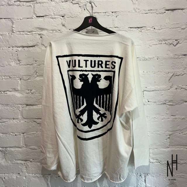 YZY Gosha Longsleeve Vultures White - Image 2