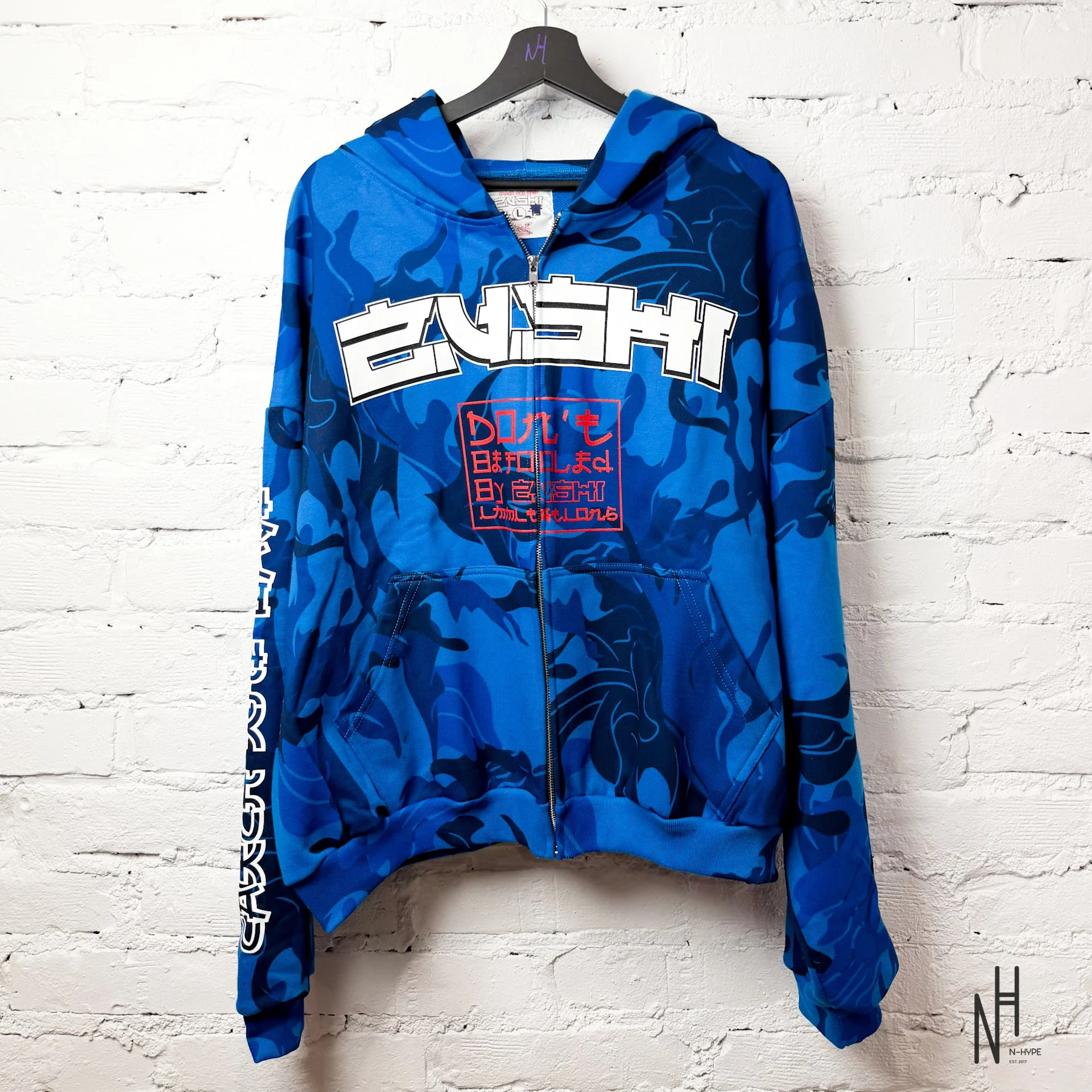 Zushi Blue Camo Zip Hoodie Limited Edition by The Ten Co.